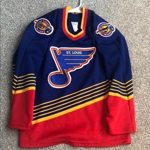Vintage St. Louis Blues youth hockey jersey